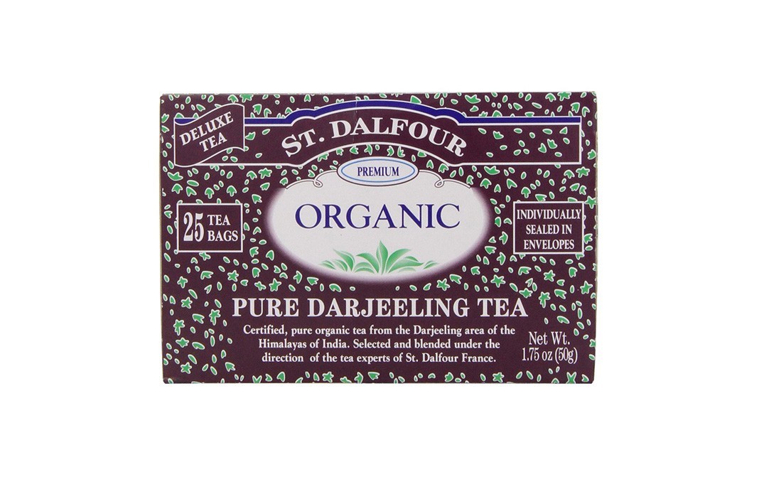 St. Dalfour Premium Organic Pure Darjeeling Tea   Box  50 grams
